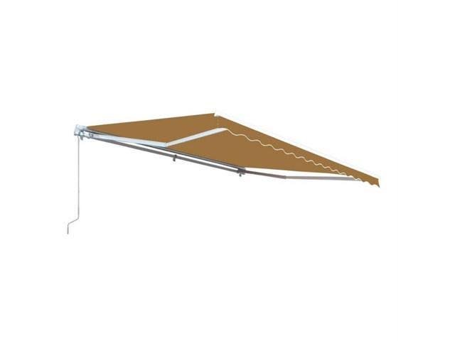 Sand Color Retractable Patio Awning 13 x 10 ft Canopy V787070