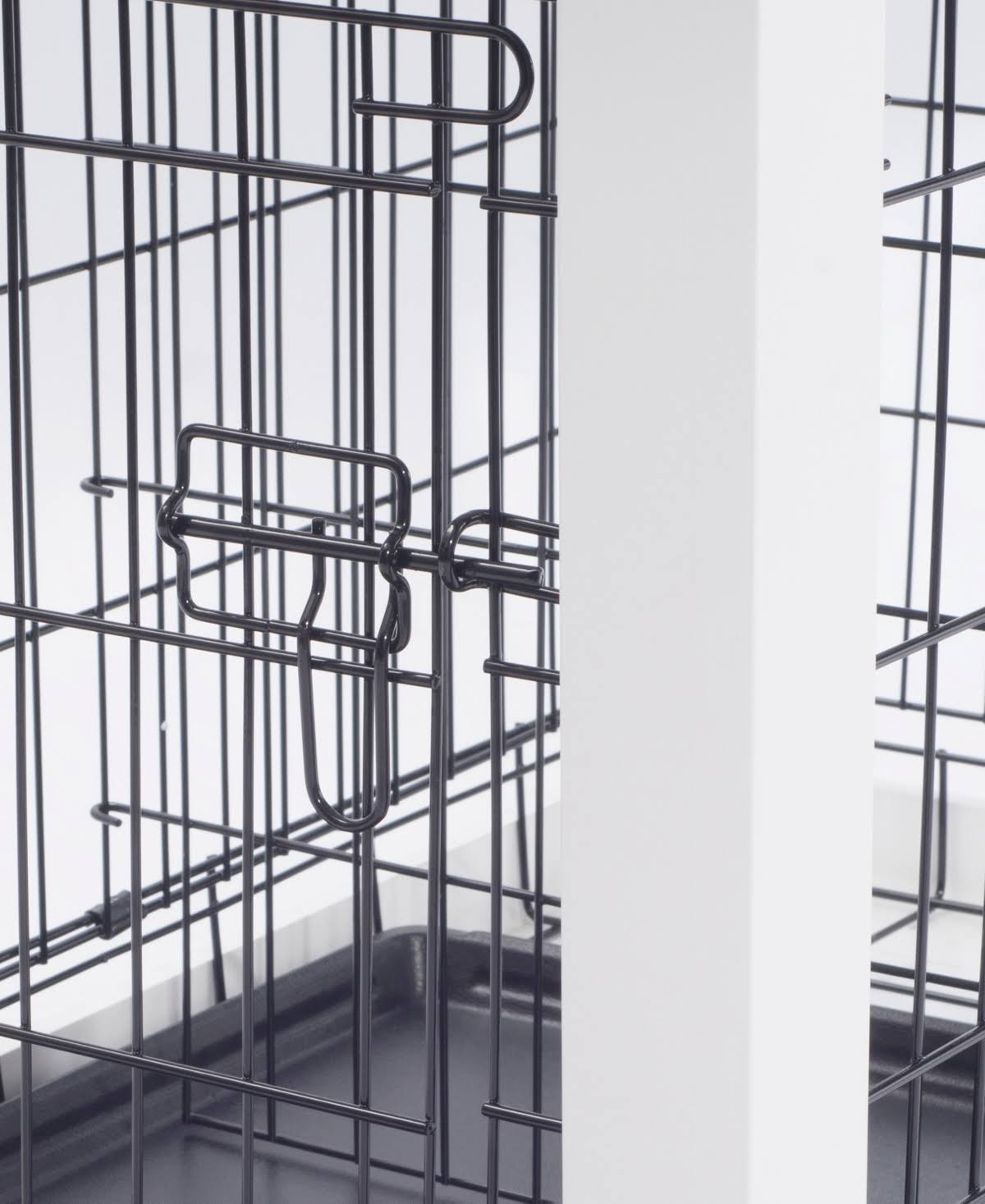 Medium White Cage with Crate Cover K61985