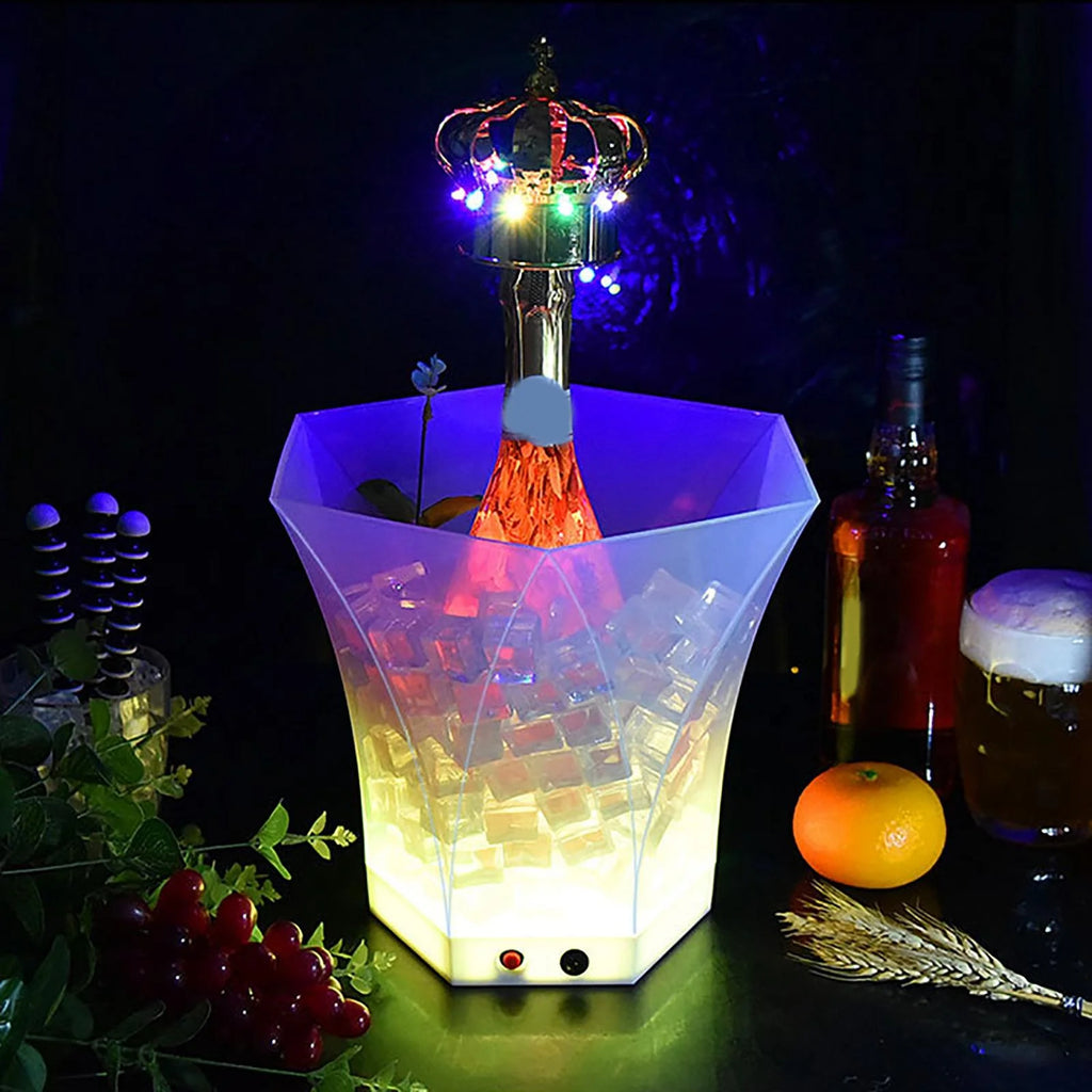 LED Ice Bucket with Colorful Light W571189