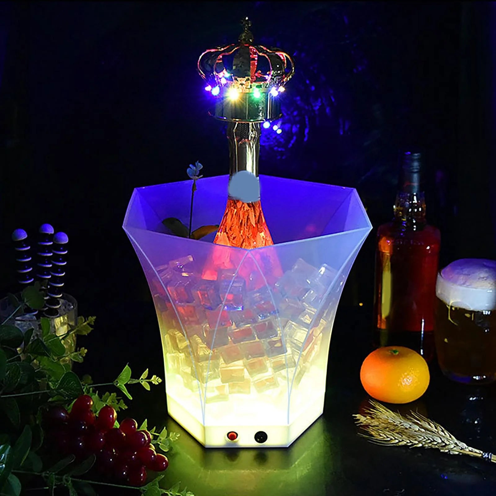 LED Ice Bucket with Colorful Light W571189