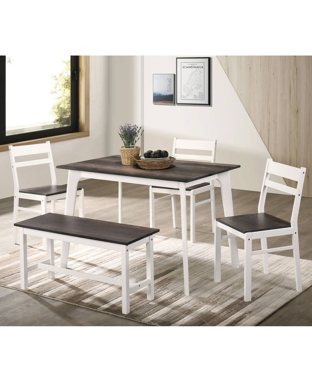 5 Piece Rectangular Dining Table Set E7619
