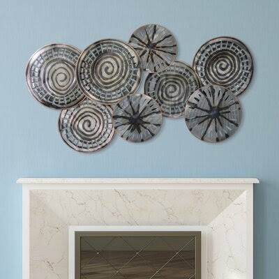 Hand Painted Etched Metal Wall Décor I411473