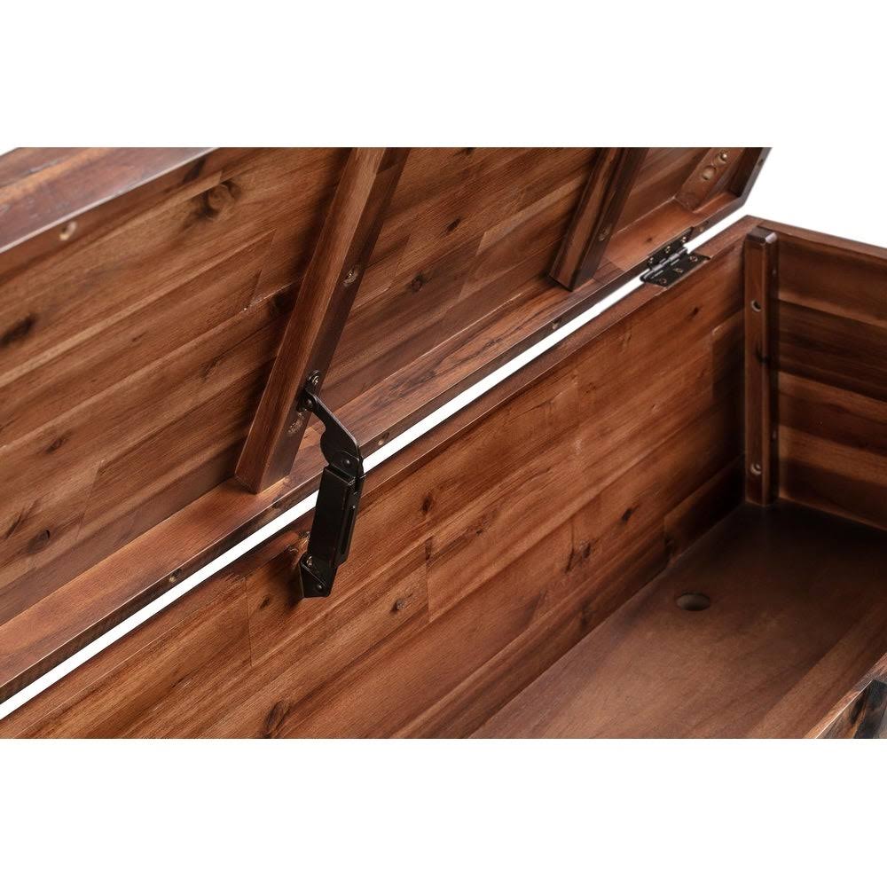 Acacia Wood Storage Bench W295419