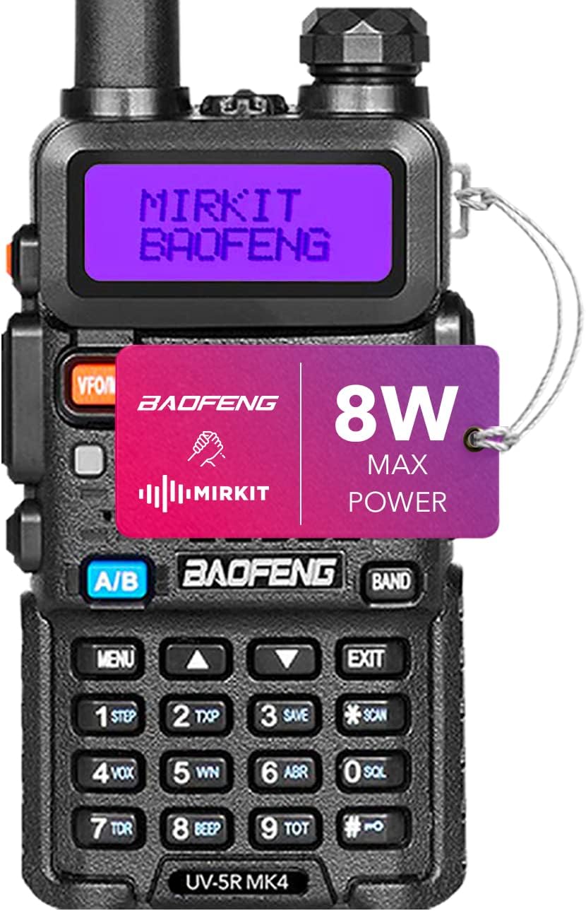UV-5R MK2 Handheld Dual Band Ham Radio with Programming Cable E2287