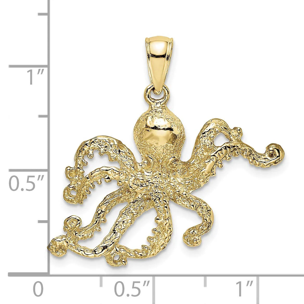 10K Yellow Gold Octopus Charm M41073