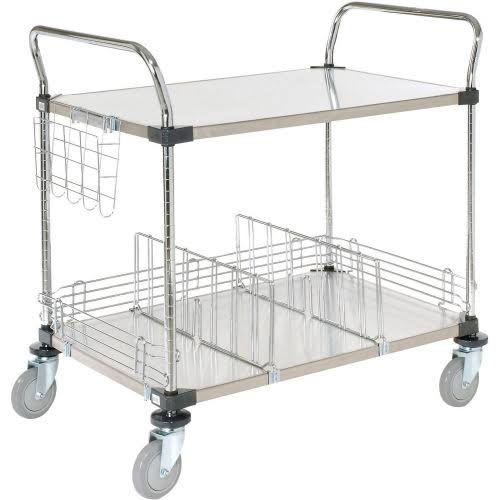 Stainless Steel Utility Cart 2 Shelves 48x24 B819892