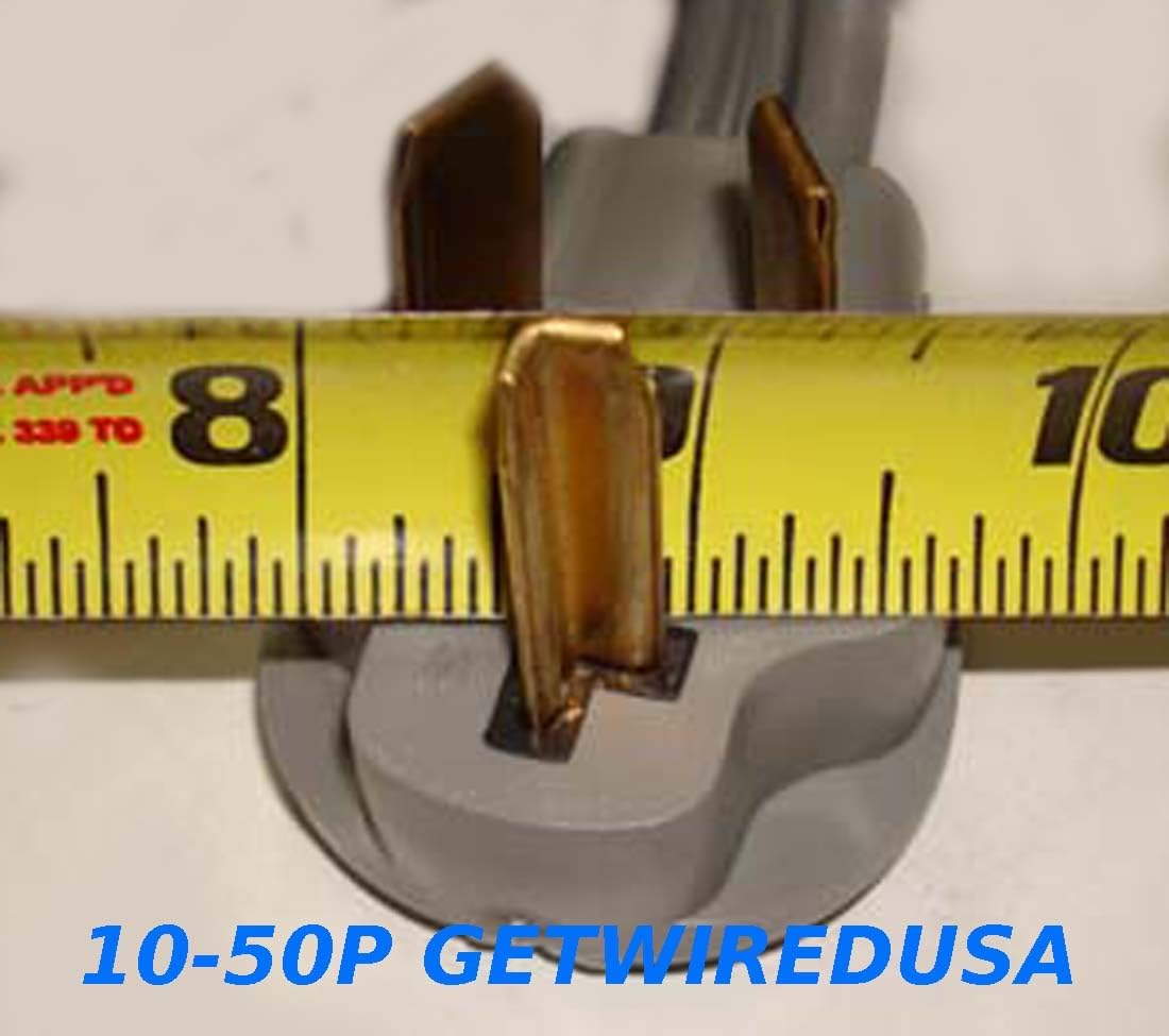 10-30P Male 3-Pin Dryer Plug To TT-30R Female RV Adapter, Pack of 2 B16819
