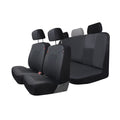 3 Piece Vegan Leather Seat Covers Black V21338