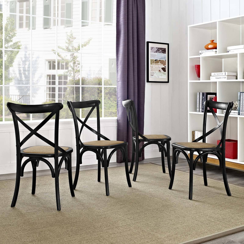 White Dining Side Chair Set of 4 I72517