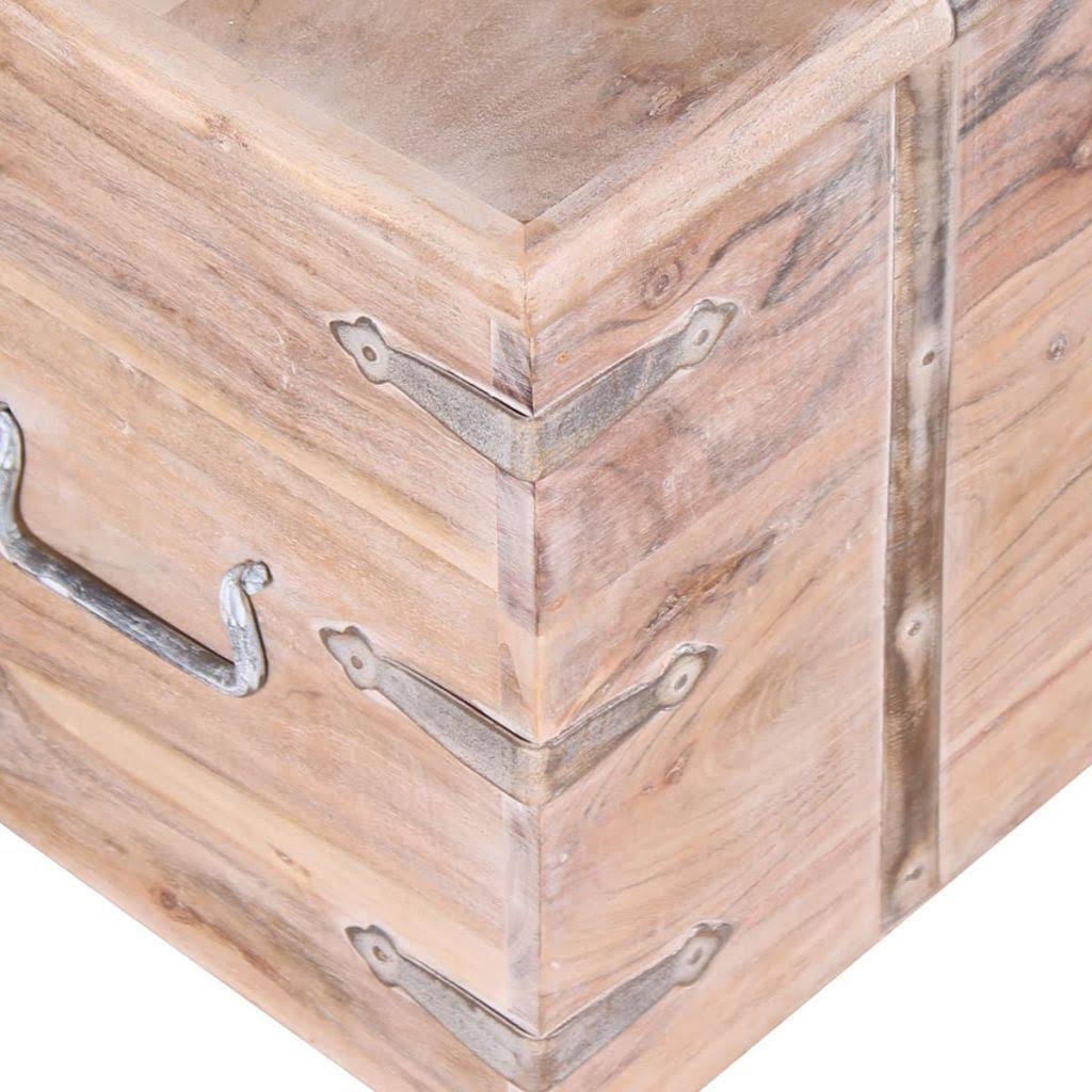 2 Piece Acacia Wood Storage Chest Set R45399
