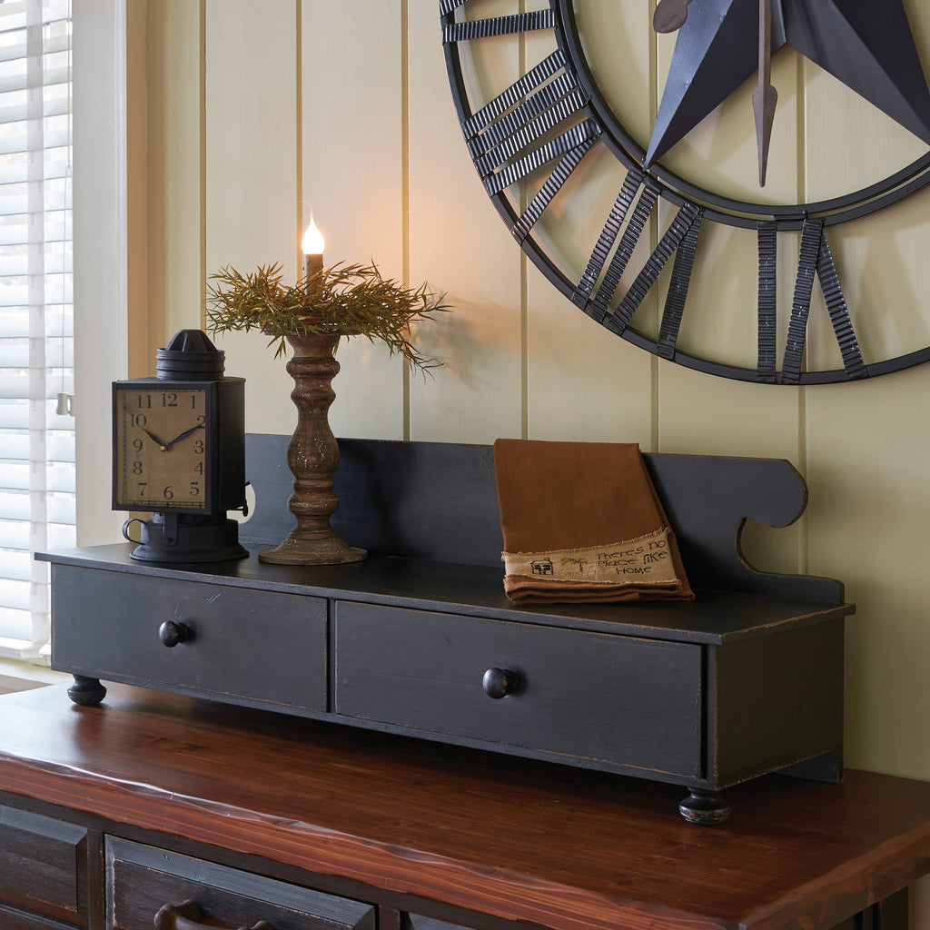 Aged Black Counter Shelf K153