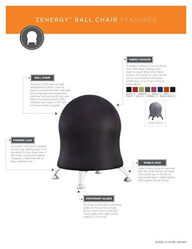 Crimson Ball Chair B818