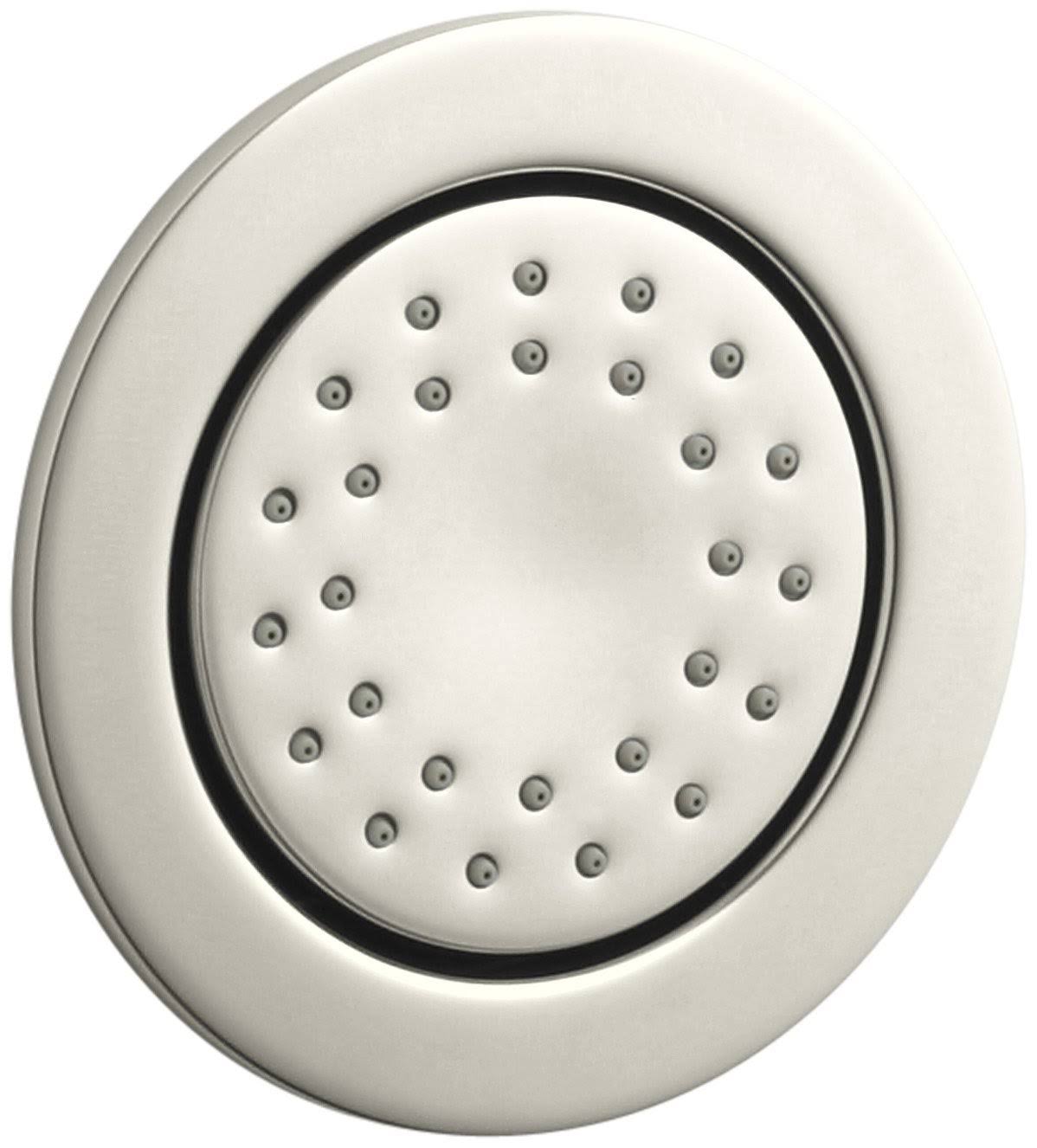 Vibrant Polished Nickel Round Body Spray L1612