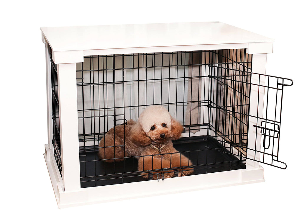 Medium White Cage with Crate Cover K61985