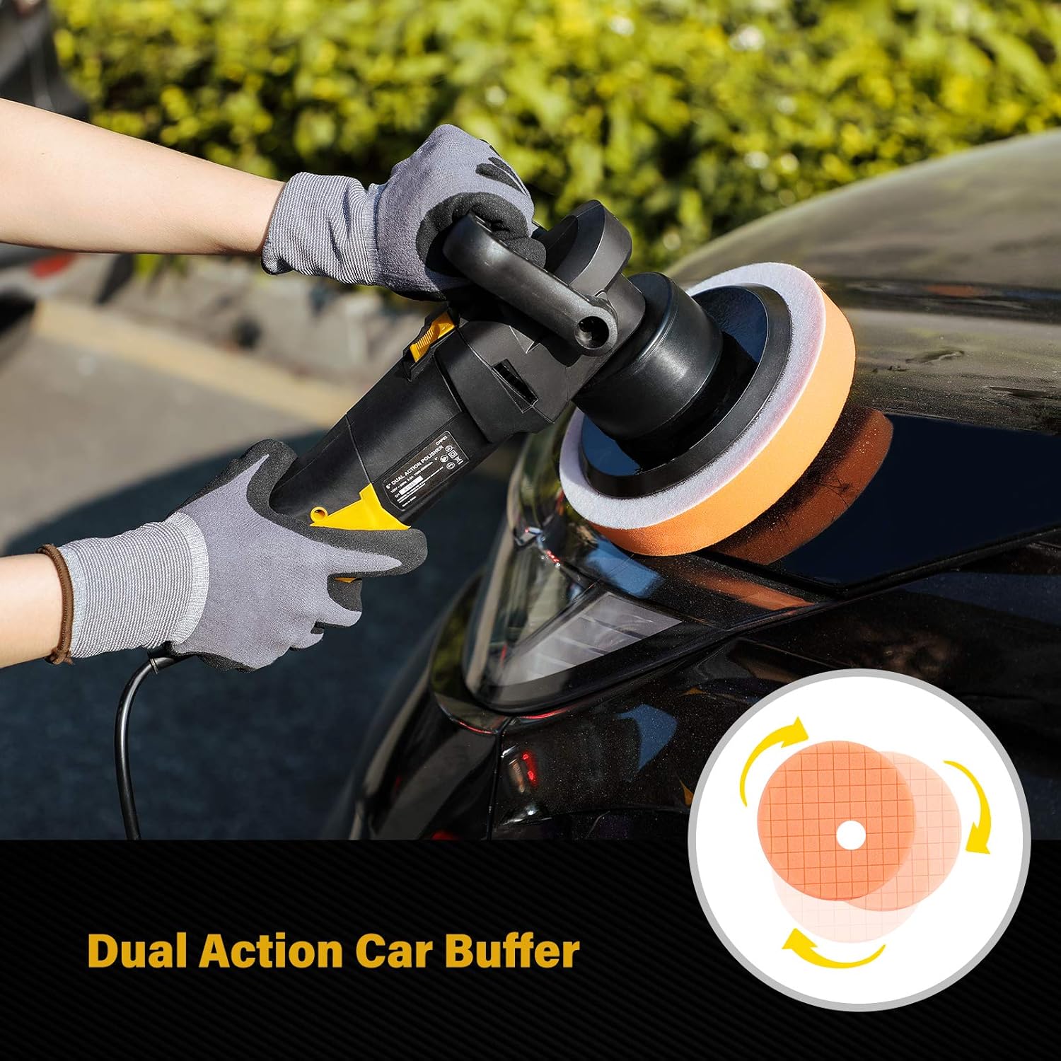6 Inch Dual Action Polisher with Variable Speeds X61188
