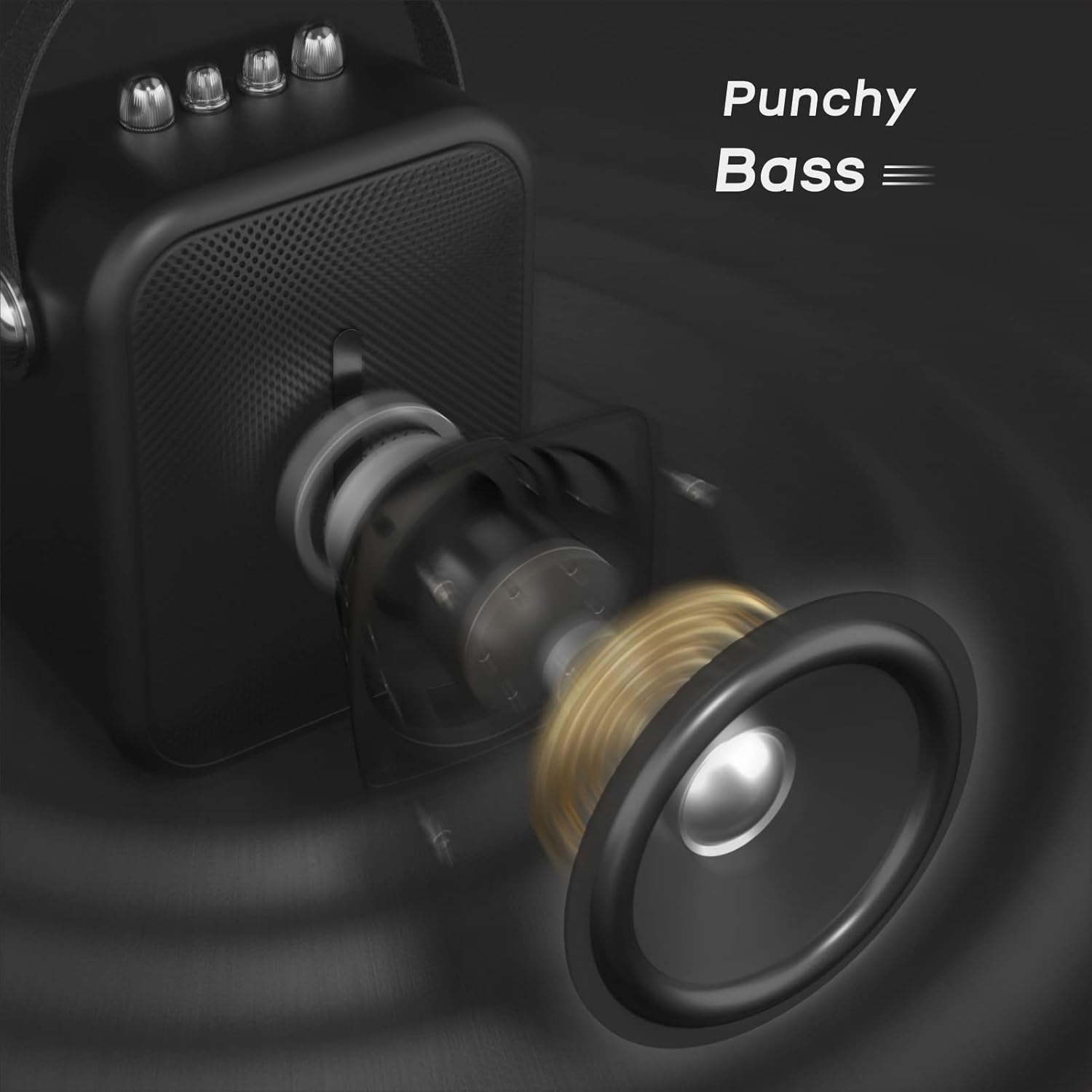 60W Portable Bluetooth Speaker with LED Lights R7243