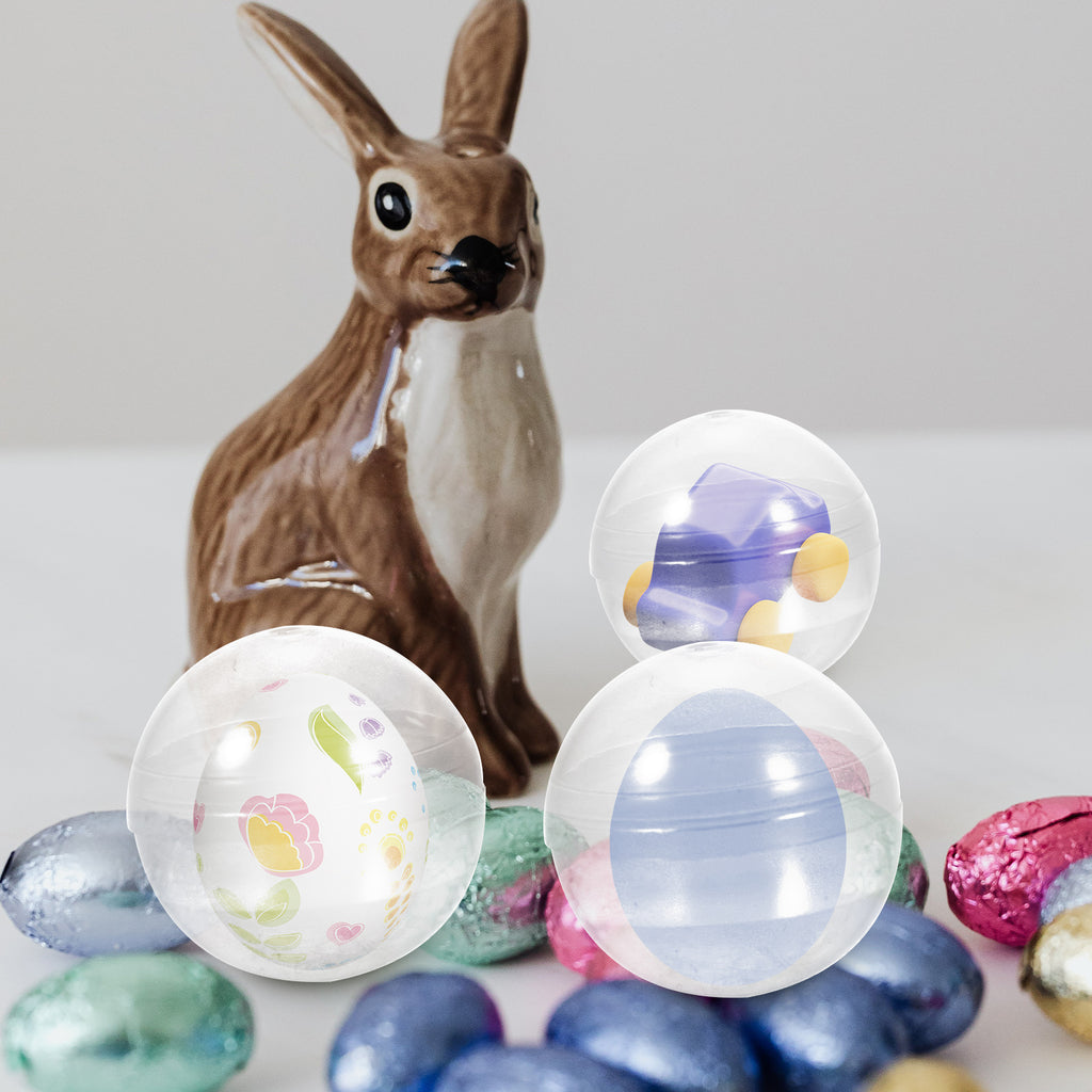 100 pcs Plastic Transparent Fillable Balls R3439