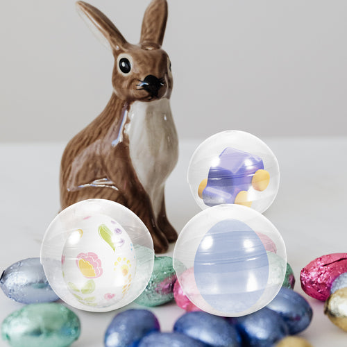 100 pcs Plastic Transparent Fillable Balls R3439