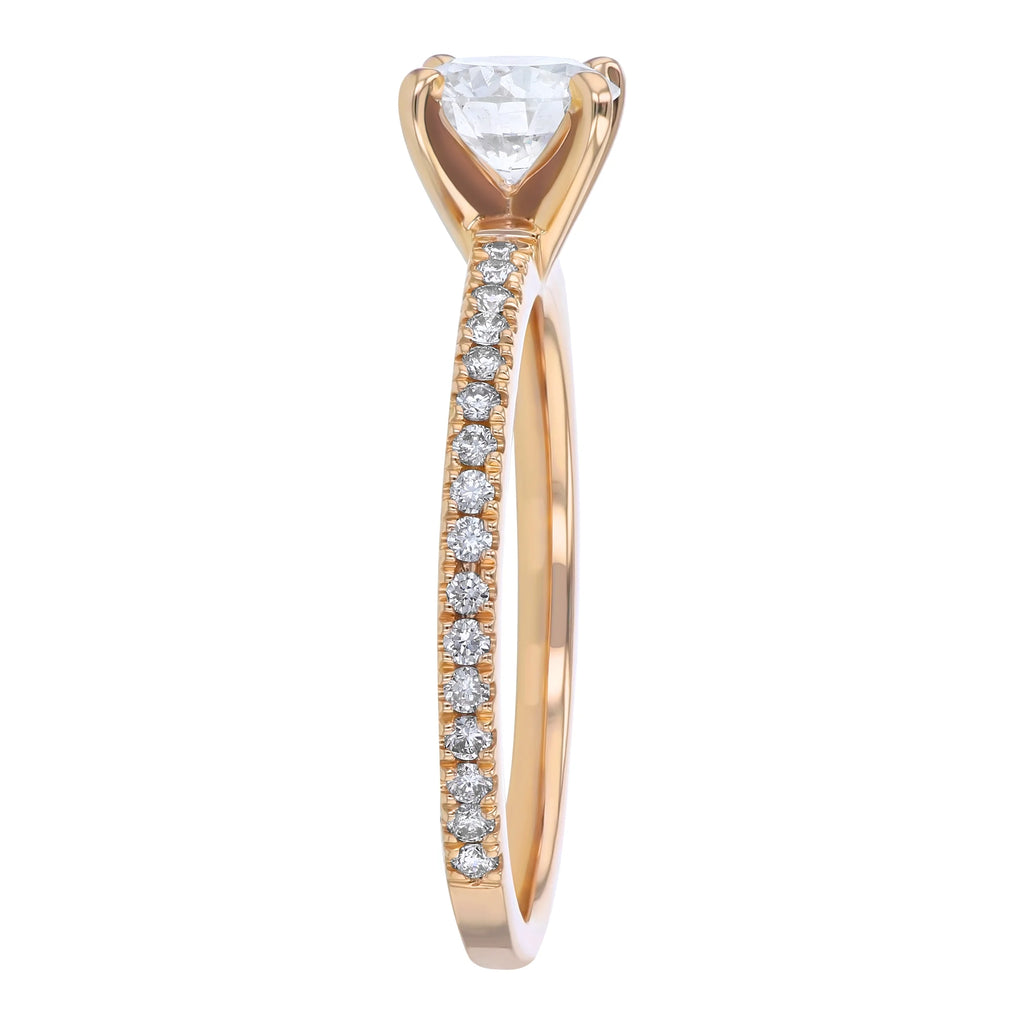14K Yellow Gold Solitaire Engagement Ring C7565