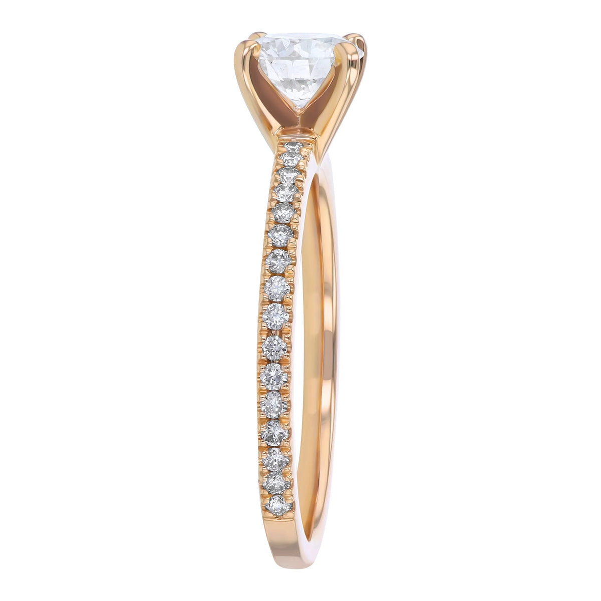 14K Yellow Gold Solitaire Engagement Ring C7565