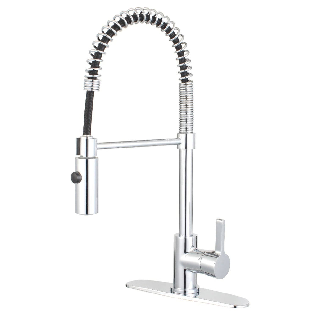 Matte Black Single-Handle Pre-Rinse Kitchen Faucet U691570