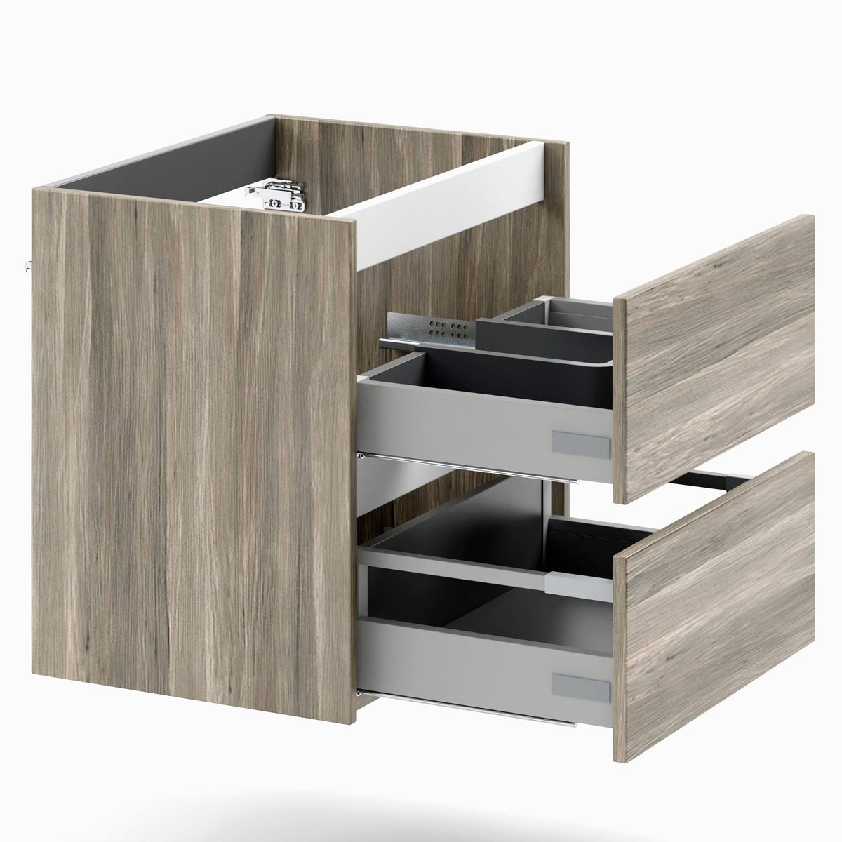 24 x 24 x 18 inch Oak Wood Bathroom Vanity Cabinet with Ceramic Top Sink T506010