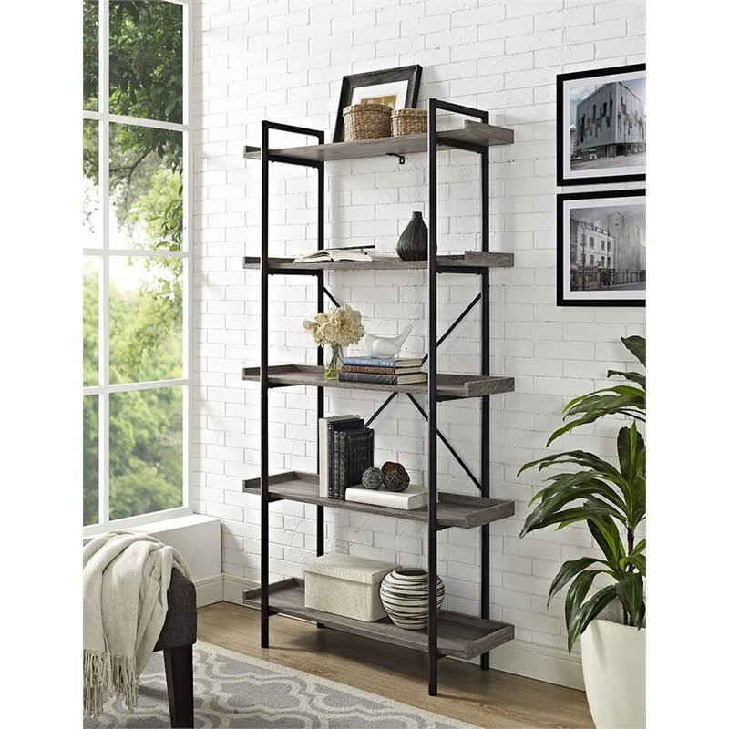 5 Shelf Bookcase in Driftwood P257492