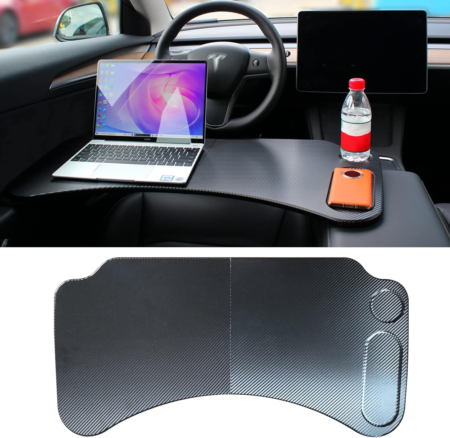 Foldable Laptop Working Table for Car Tray Table, Pack of 2 T242376