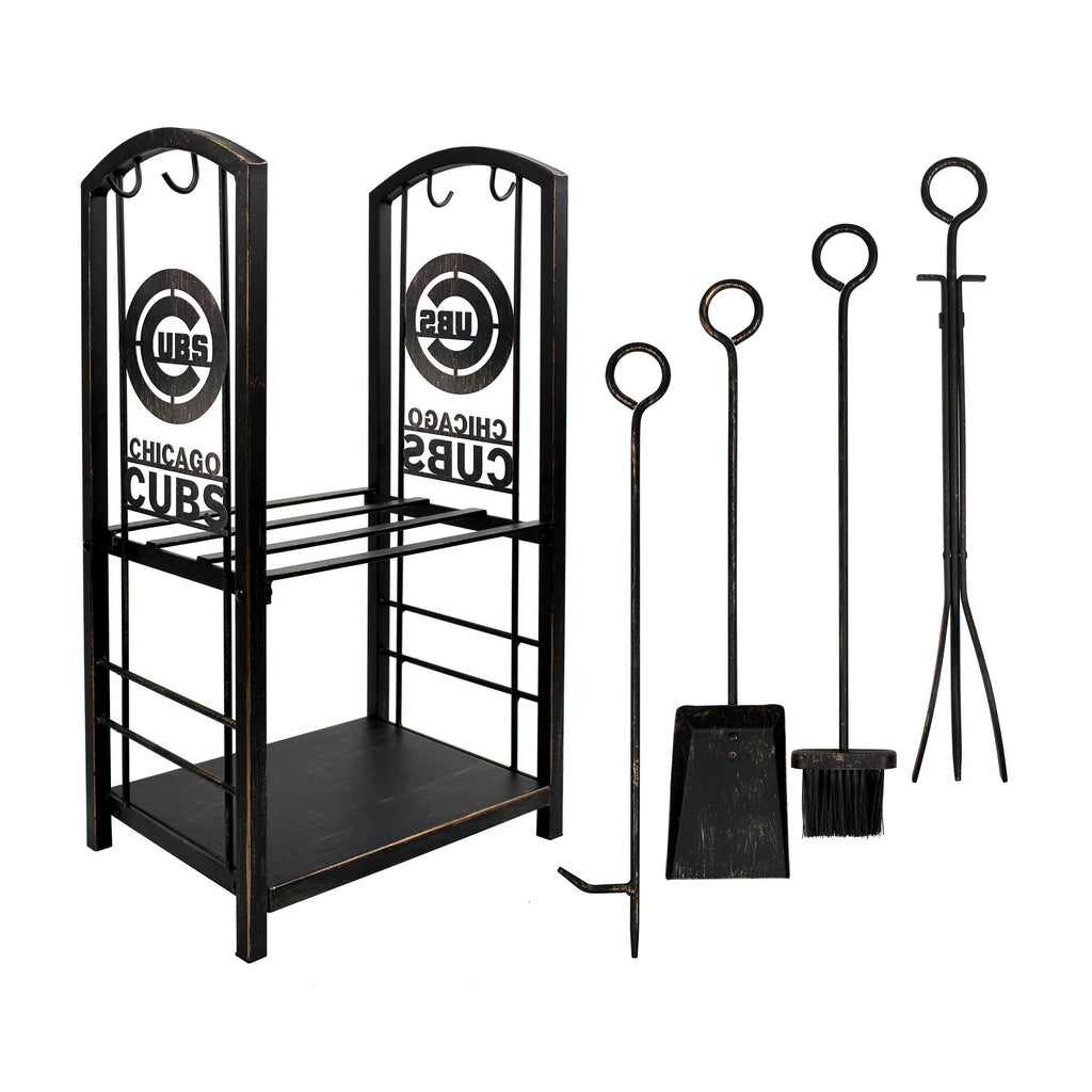 Fireplace Wood Holder & Tool Set A492043