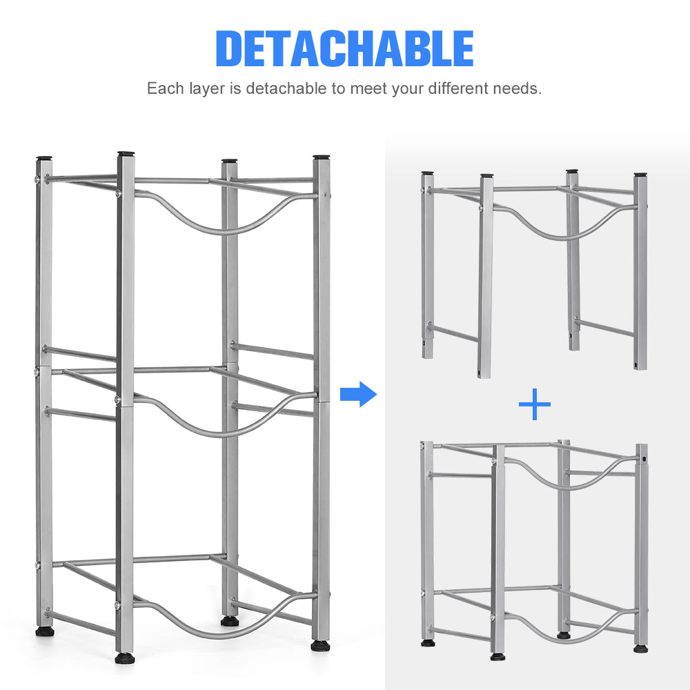 3-Tier Water Bottle Holder Storage Rack O6070