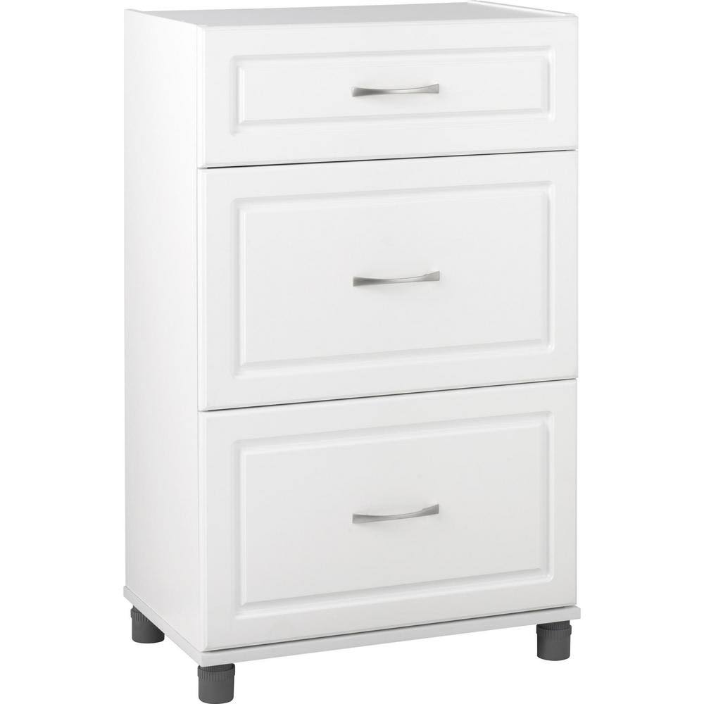 3-Drawer Freestanding Cabinet in White G15008