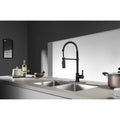 Matte Black Single-Handle Pre-Rinse Kitchen Faucet U691570