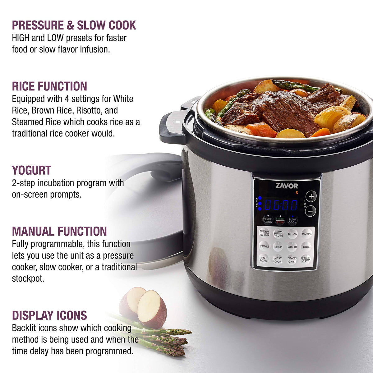8-Qt. Silver Cooker F995