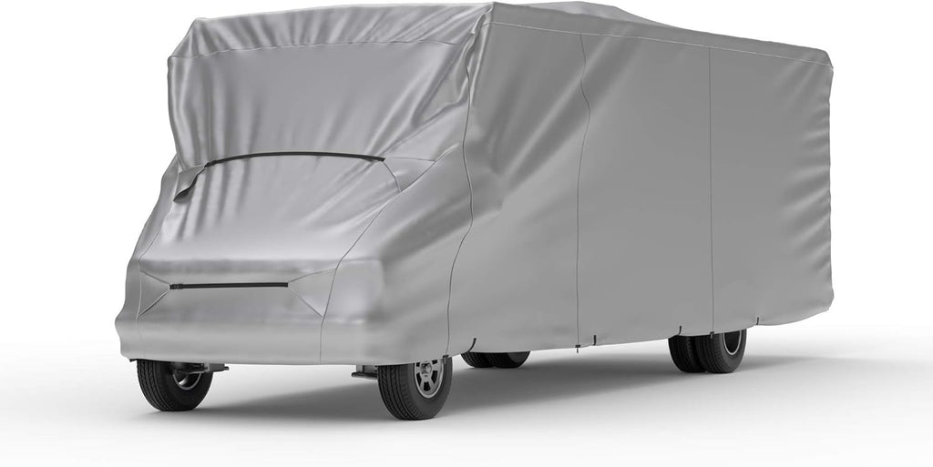 RV Cover Compatible with Class C RV 23' - 26' Long, Fleece Lining, Includes Cable Lock, Storage Bag & Wind Straps Z37079