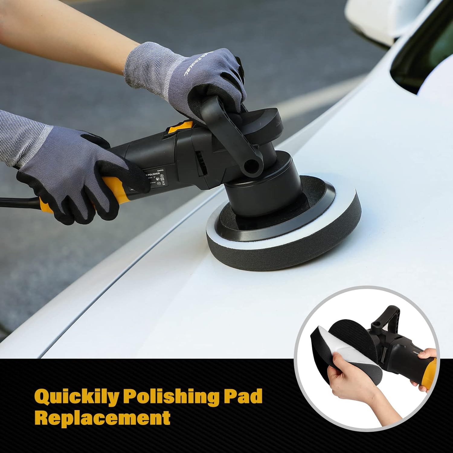 6 Inch Dual Action Polisher with Variable Speeds X61188