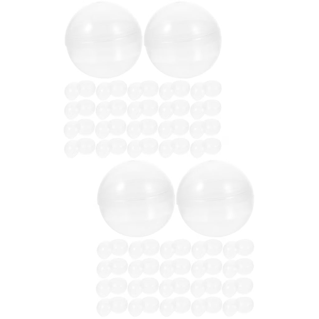 100 pcs Plastic Transparent Fillable Balls R3439