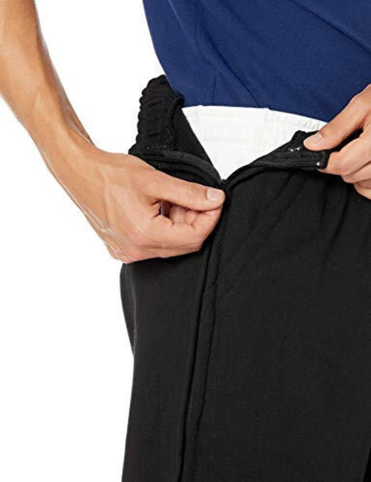 Full-Length Side-Zipper Fleece Pant P224