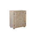 2 Door Carved Cabinet Natural N385651