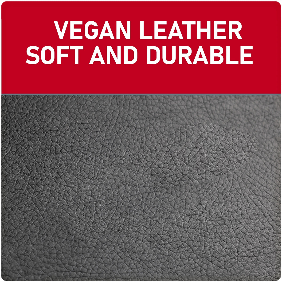 3 Piece Vegan Leather Seat Covers Black V21338
