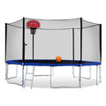 13ft Round Trampoline with Basketball Hoop Safety Enclosure Pad Ladder K3994