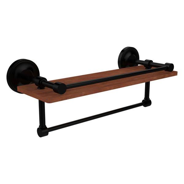 16-Inch Shelf With Gallery Rail and Towel Bar Z19719