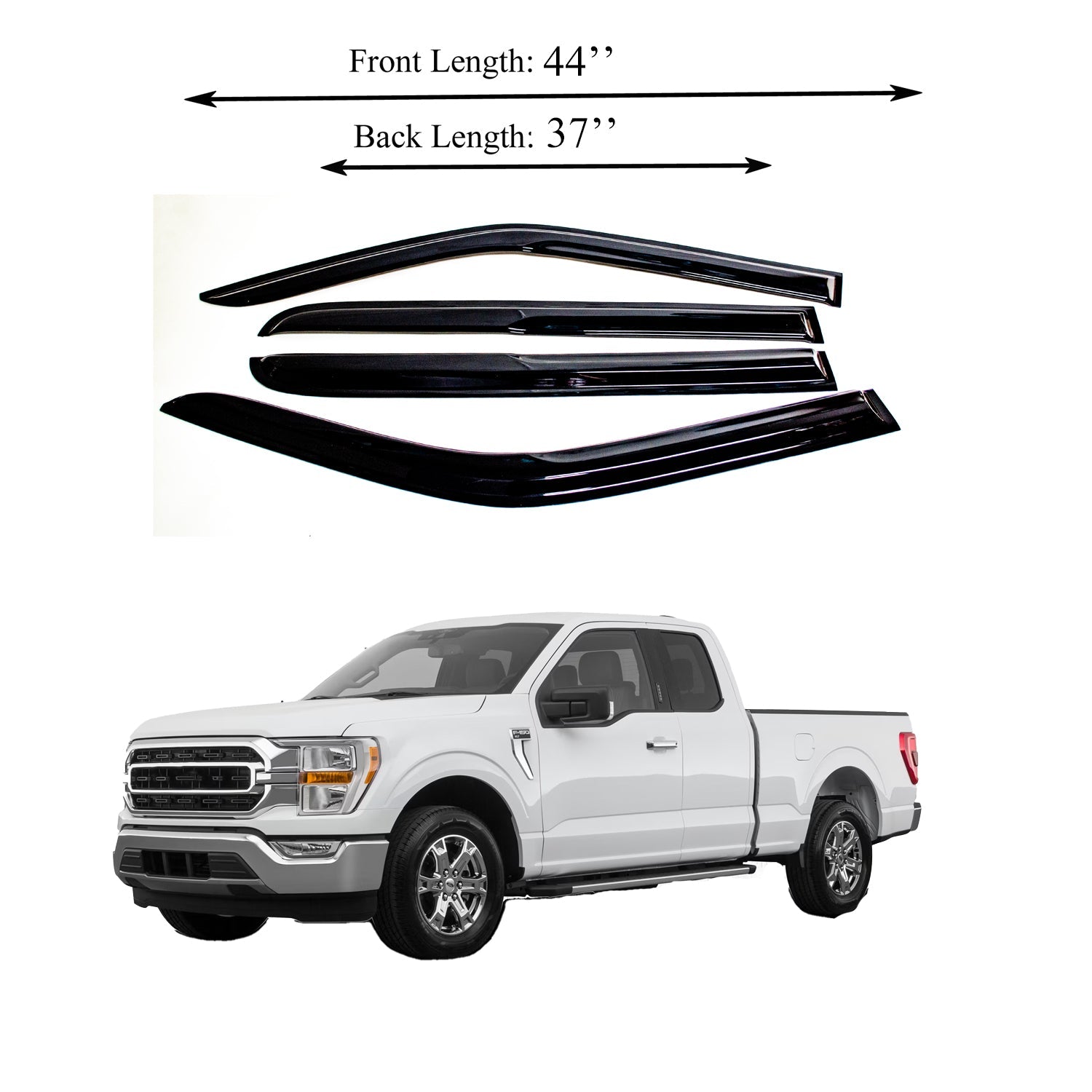 Acrylic Window Visor Sun Rain Deflector Guard N136091