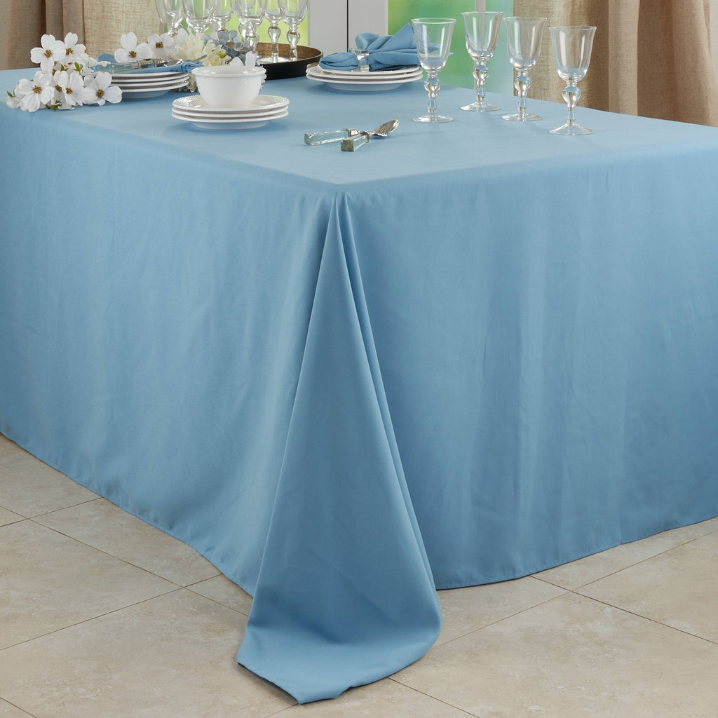 Aqua Oblong Tablecloth T9112