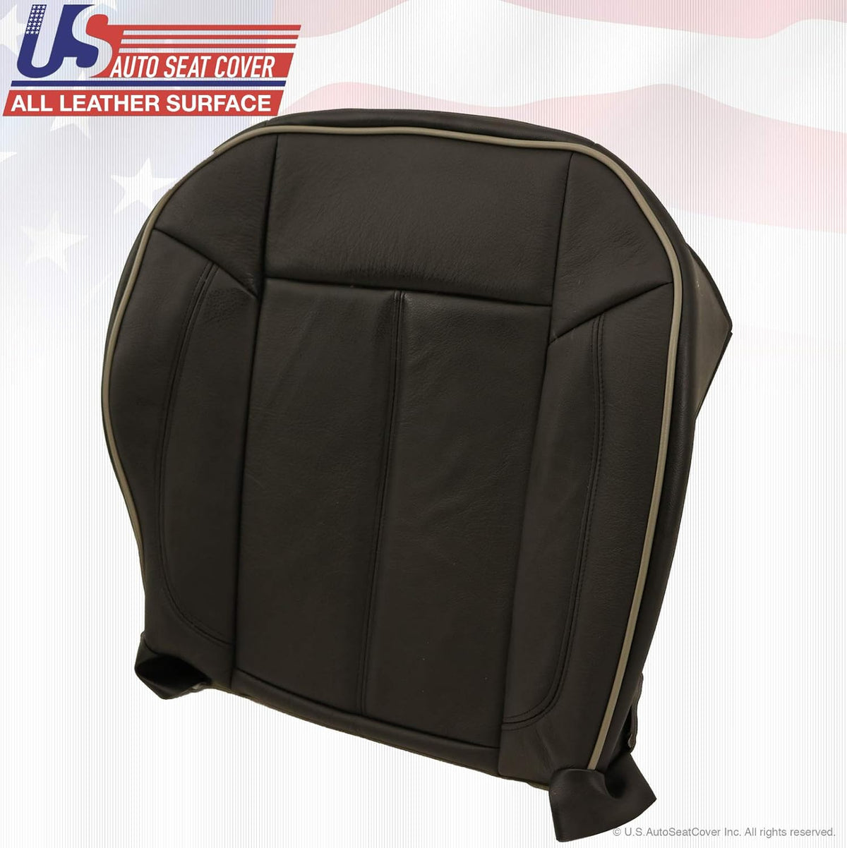 Black Leather Seat Cover Y65214