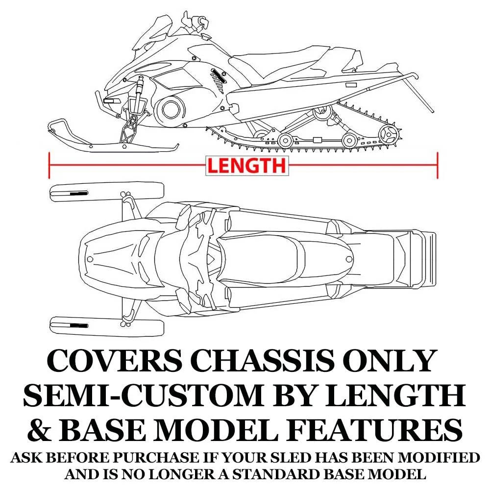 Trailerable 600 Denier Snowmobile Cover F40743