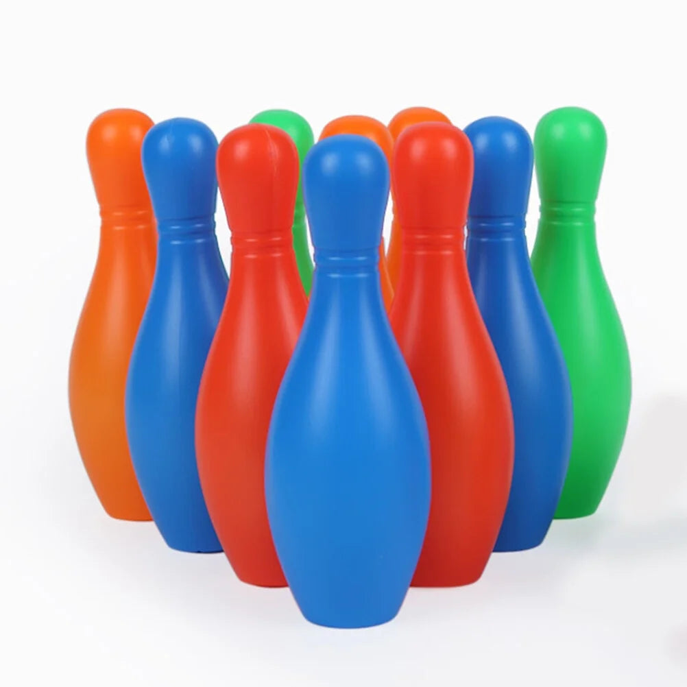 Bowling Set Kids Game Toys Indoor Ball Outdoor Plastic Party Skittle Games Sports Pin Balls Play H635750