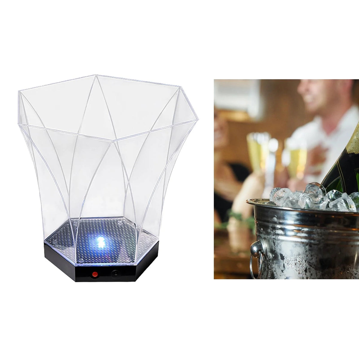 LED Ice Bucket with Colorful Light W571189