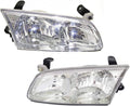 Toyota Camry Headlight 2000 2001 Pair Driver and Passenger Side D1011