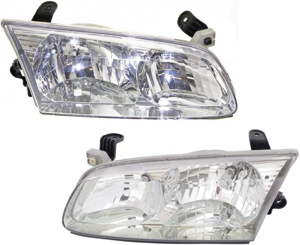 Toyota Camry Headlight 2000 2001 Pair Driver and Passenger Side D1011