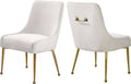 Cream Velvet Dining Chair Set of 2 I479591